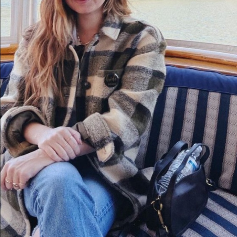 Madewell Belrose Shirt-Jacket in Maran Plaid - Picture 9 of 12